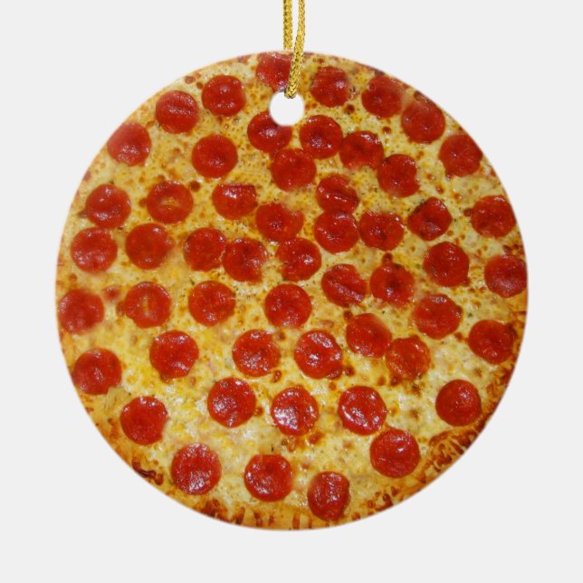 Décoration En Céramique Pepperoni Pizza (Devant)