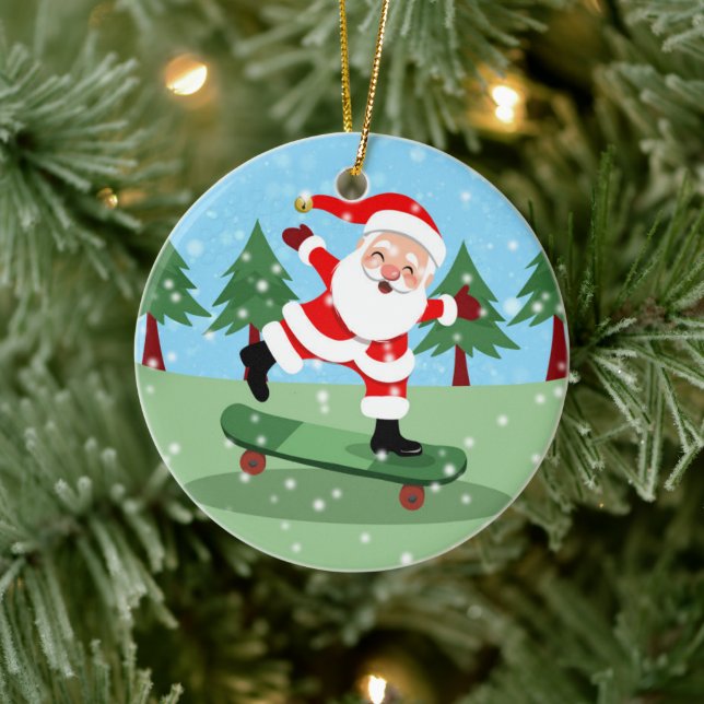 Décoration En Céramique Père Noël (Arbre)