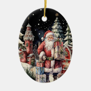 Décoration En Céramique Père Noël