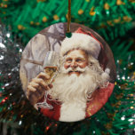 Décoration En Céramique Père Noël aimant le vin<br><div class="desc">Cette conception peut être personnalisée dans la zone fournie en modifiant la photo et/ou le texte. Vous pouvez également le customiser en cliquant sur Personnaliser ce Modèle, puis en choisissant l'option cliquer pour customiser et supprimer ou modifier la couleur de l'arrière - plan, ajouter du texte, modifier la couleur ou...</div>