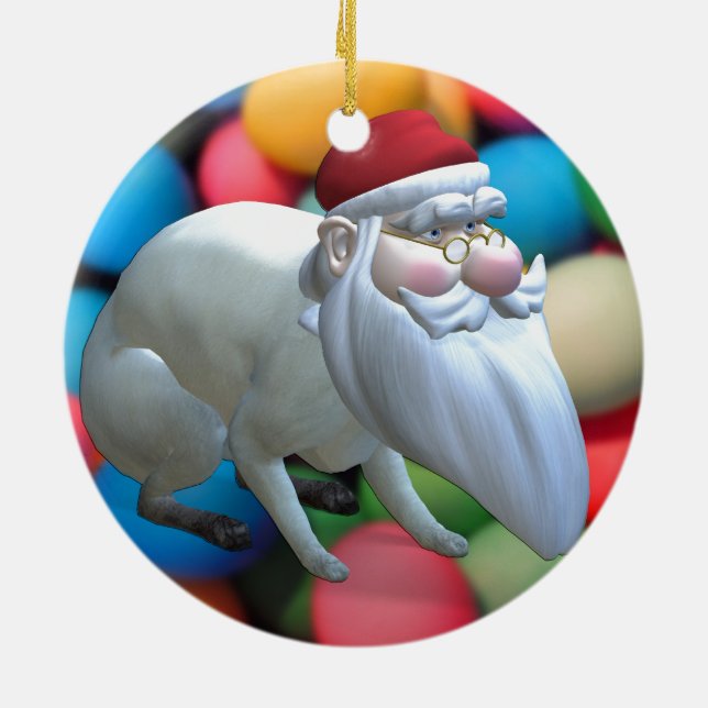 Décoration En Céramique Père Noël Bunny (Dos)