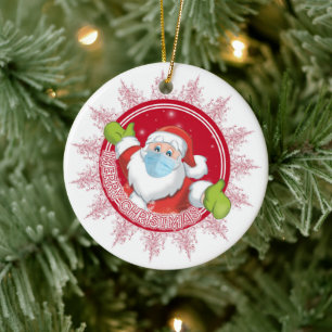 Décoration En Céramique Père Noël drôle