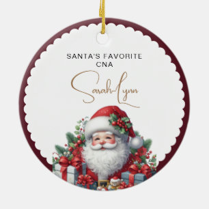 Décoration En Céramique Père Noël Favori CNA