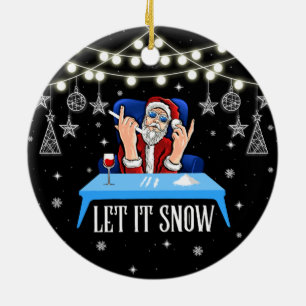 Décoration En Céramique Père Noël : Humour pour les adultes Noël amusan