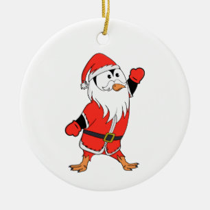 Décoration En Céramique Père Noël Penguin Prêt pour Noël