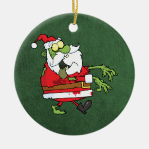 Décoration En Céramique Père Noël Zombie