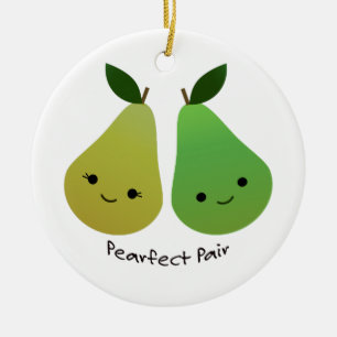 Décoration En Céramique Perfect Pear Kawaii Pears