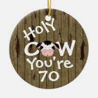 Personalisé Funny Holy Cow 70th Birthday Humorisor