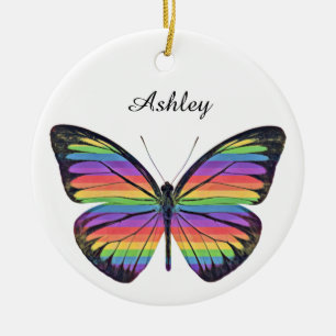 Décoration En Céramique Personalized Butterfly Ornament