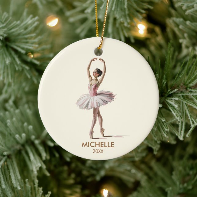 Décoration En Céramique  Personalized Christmas ballet Ballerina dancer    (Arbre)