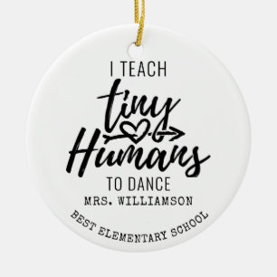 Décoration En Céramique Personalized Dance Teacher Script Typography