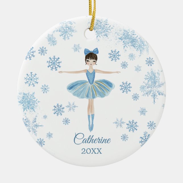 Décoration En Céramique Personalized Girl Ballet Nutcracker Birthday  (Devant)