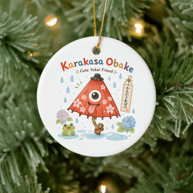 Décoration En Céramique Personalized Karakasa Obake Mug | Custom Name & Me (Arbre)