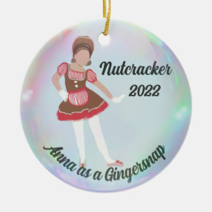 Décoration En Céramique Personalized Nutcracker Ornament - Gingersnap
