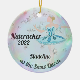 Décoration En Céramique Personalized Nutcracker Ornament - Snow Queen