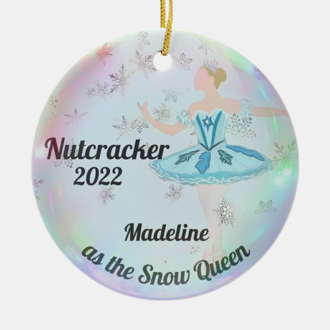 Décoration En Céramique Personalized Nutcracker Ornament - Snow Queen (Devant)
