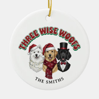 Décoration En Céramique Personalized Photo Funny Dog Christmas Ornament