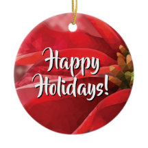 Personalized Poinsettia Holidays