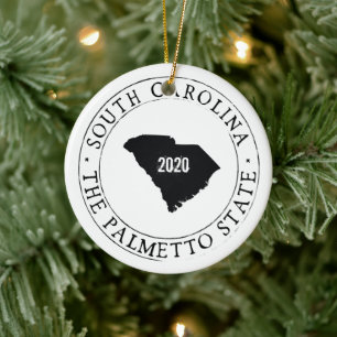 Décoration En Céramique Personalized South Carolina Ornament