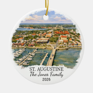 Décoration En Céramique Personalized St. Augustine Ornament Custom Florida
