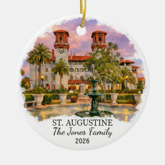 Décoration En Céramique Personalized St. Augustine Ornament Custom Florida