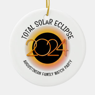 Décoration En Céramique Personnalisable 2024 TOTAL SOLAR ECLIPSE