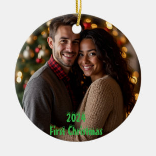 Décoration En Céramique Personnalisable Premier Noël 2024