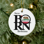 Décoration En Céramique Personnalisation BORN Huntington Beach California<br><div class="desc">Pour l'amour de la maison,  Huntington Beach California</div>