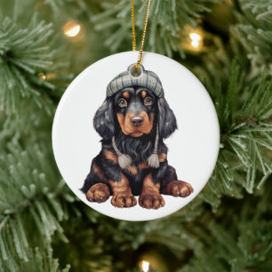 Décoration En Céramique Personnalisé Gordon Setter Dog