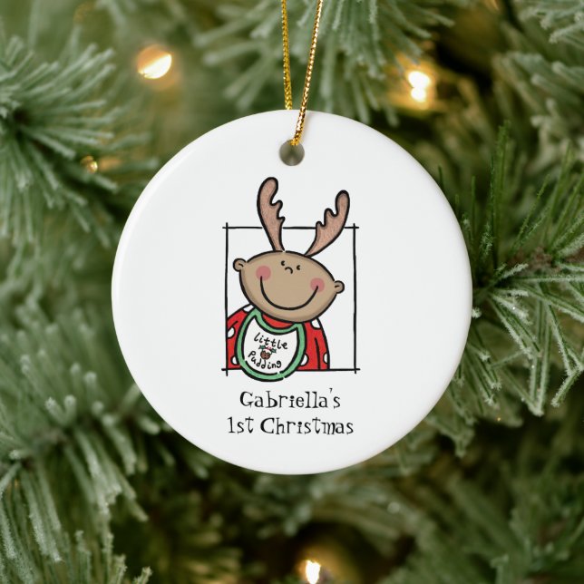 Décoration En Céramique Personnalisé Moyen Tonalité Peau Bébé Visage de bé (Arbre)