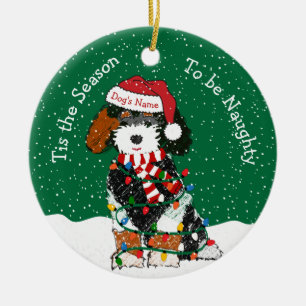 Décoration En Céramique Personnalisé Naughty Bernedoodle