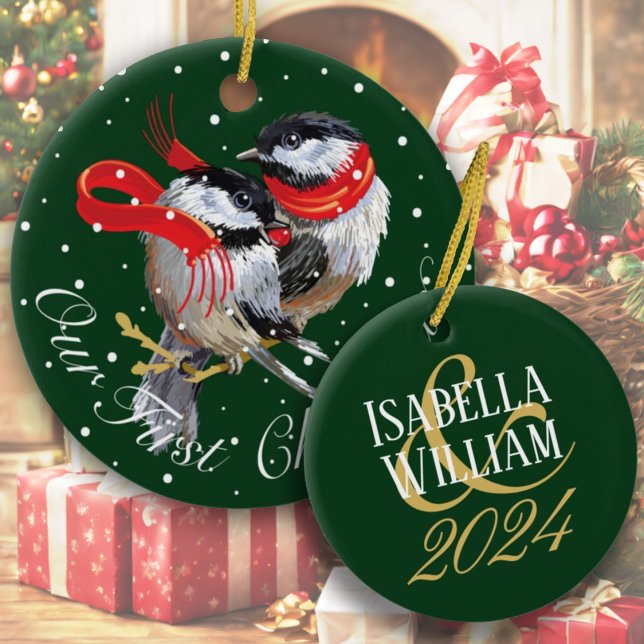 Décoration En Céramique Personnalisé Notre 1er Noël (Créateur téléchargé)