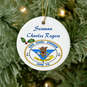 Décoration En Céramique Personnalisé USS Carl Vinson CVN 70