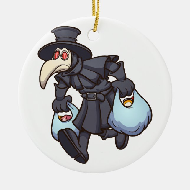 Décoration En Céramique peste médecin (Devant)