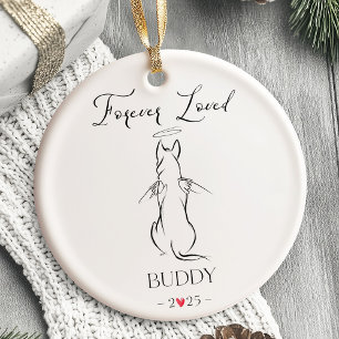 Décoration En Céramique Pet Memorial Ornament chien Personnalisé