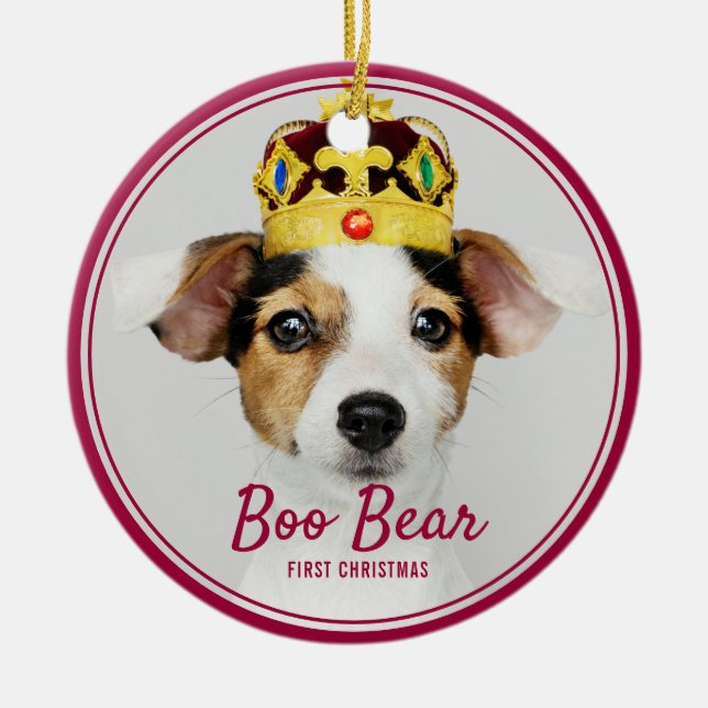 Décoration En Céramique Pet Premier Noël Souvenir Fête (Devant)