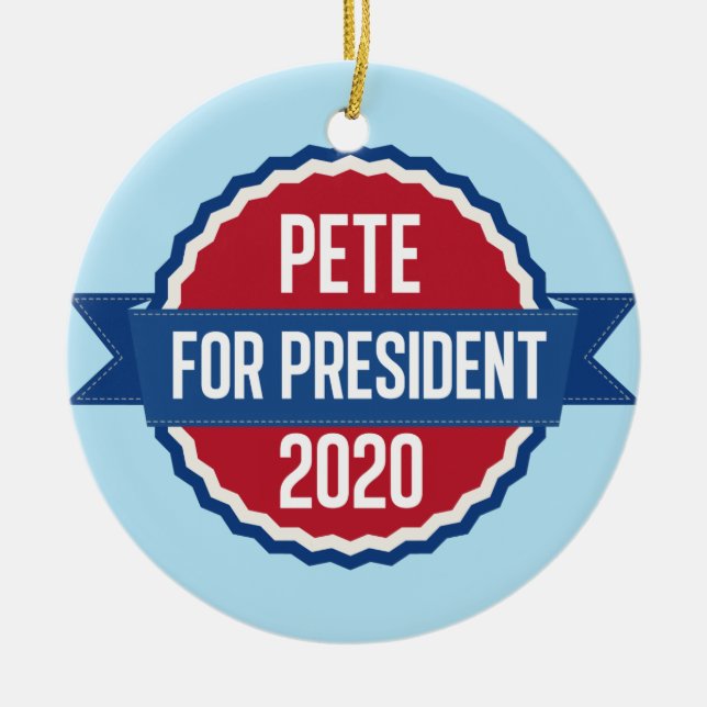 Décoration En Céramique Pete Buttigieg pour le Président 2020 (Devant)