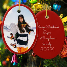 Petit ami ami ami ami ami Oval Photo Noël