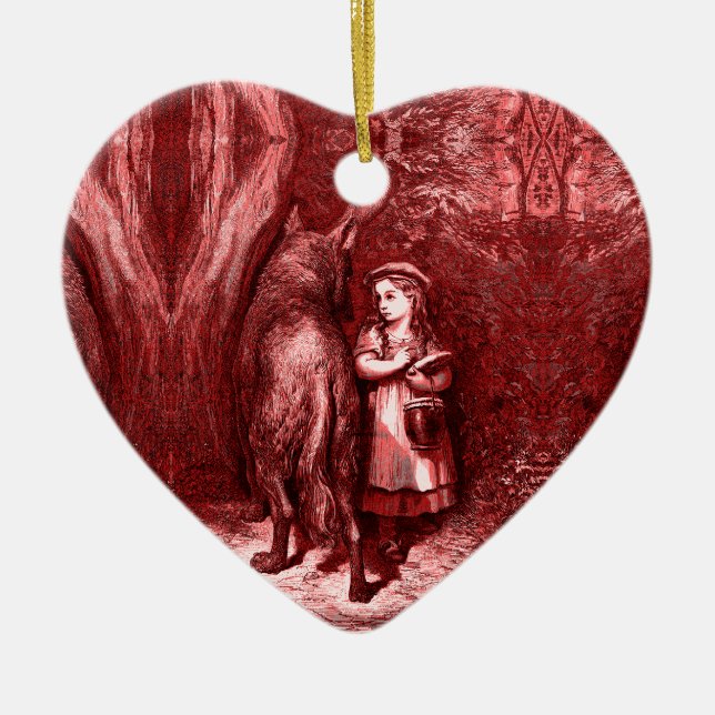 Décoration En Céramique Petit Chaperon rouge (Devant)