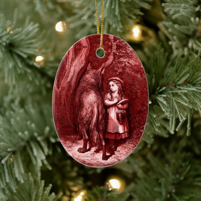 Décoration En Céramique Petit Chaperon rouge (Arbre)