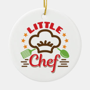 Décoration En Céramique Petit Chef Cuisine Lover Enfants