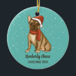 Décoration En Céramique Petit Chien de Noël Chien de Noël Chien de neige V<br><div class="desc">Belle caricature animale pour enfants et enfants. Parfait pour la première fête de Noël en famille. Vous pouvez customiser le texte pour n'importe quelle occasion.</div>