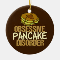 Petit déjeuner drôle de désordre obsédant de crêpe