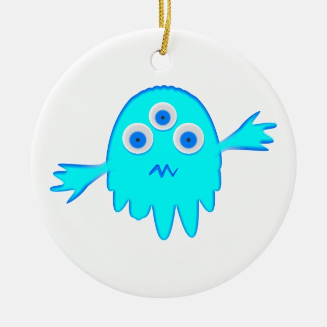 Décoration En Céramique Petit monstre radioactif (Devant)