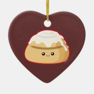 Décoration En Céramique Petit pain de cannelle