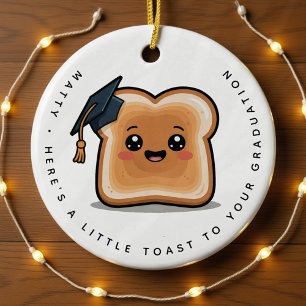 Décoration En Céramique Petit toast personnalisé à votre cadeau de diplôme