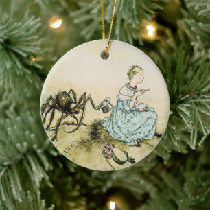 Décoration En Céramique Petite Demoiselle Muffet vintage par Arthur Rackha