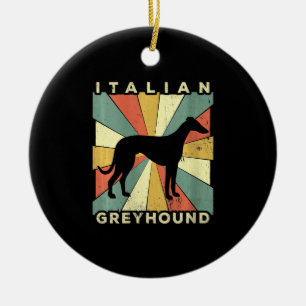 Décoration En Céramique Peut-être en italien, greyhound dog 70 s