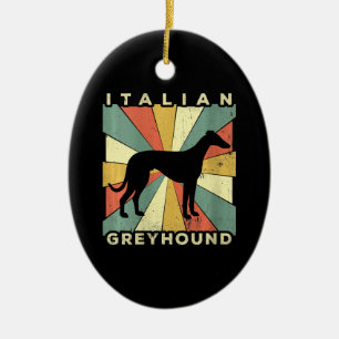 Décoration En Céramique Peut-être en italien, greyhound dog 70 s