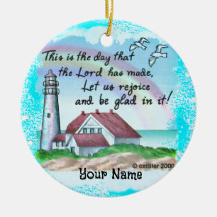 Décoration En Céramique Phare Christian Rejoice